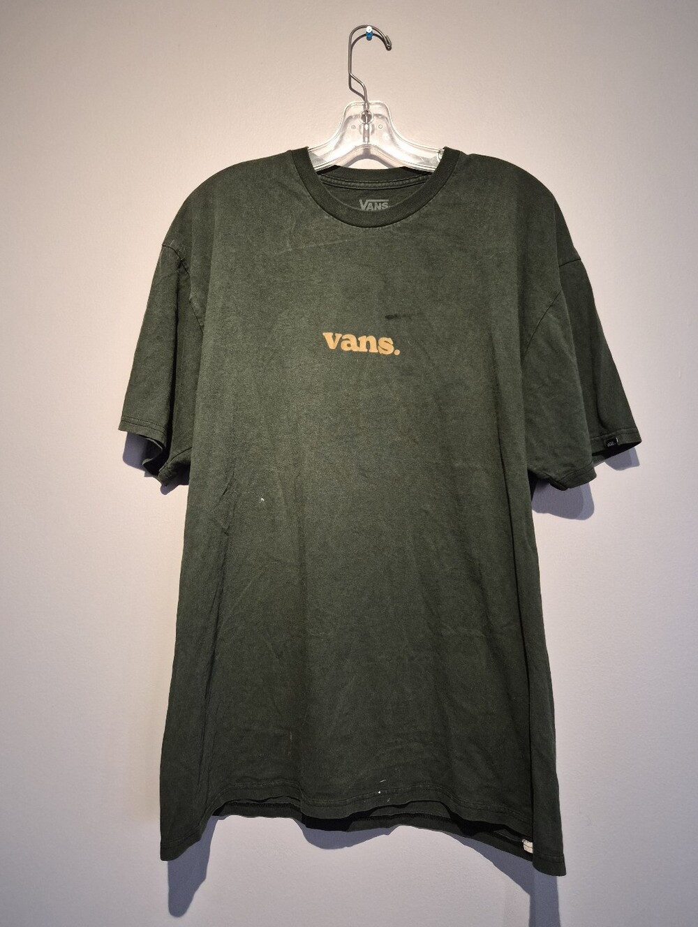 Vans Classic Fit Green Graphic T-Shirt | Size XL